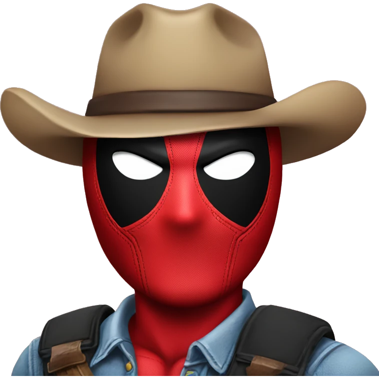 deadpool with cowboy hat emoji