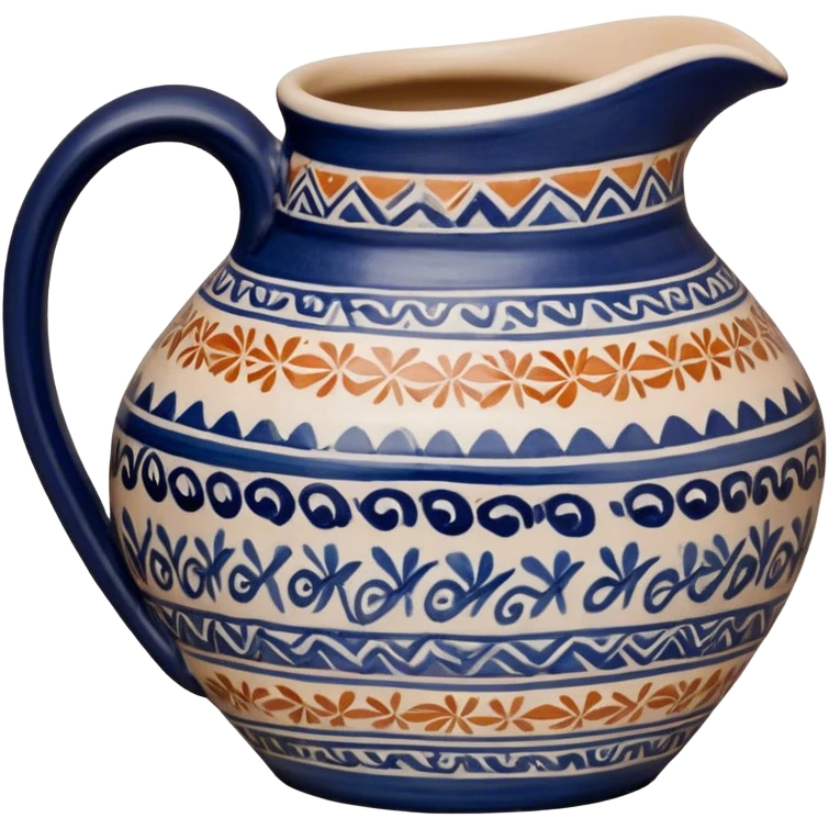 Cinematic Realistic image of a piece of Bolesławiec pottery, rendered with intricate, hand-painted designs and detailed textures, set against a softly illuminated backdrop that highlights its artisanal beauty emoji