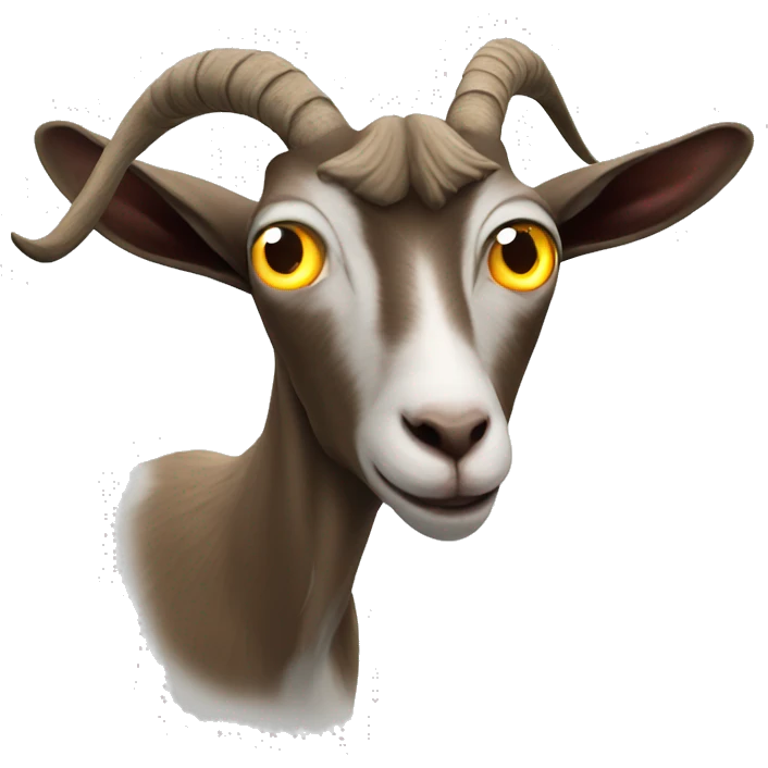 goat, shooting laser, laser eyes emoji