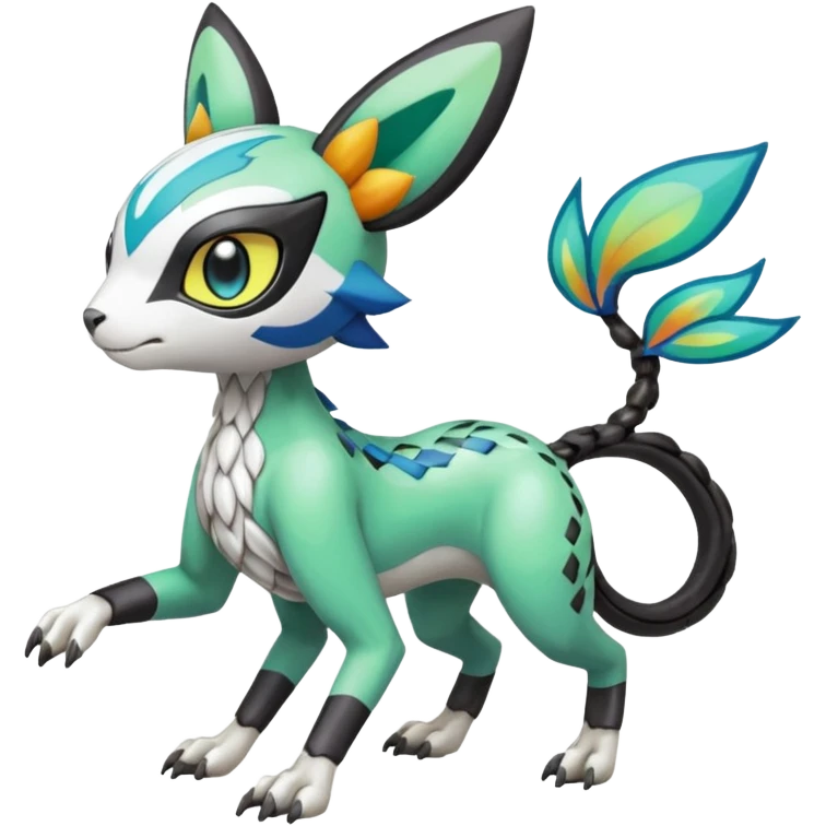 Meloetta-Garurumon-Trico-Pokémon-Fakémon-fusion-hybrid-creature emoji
