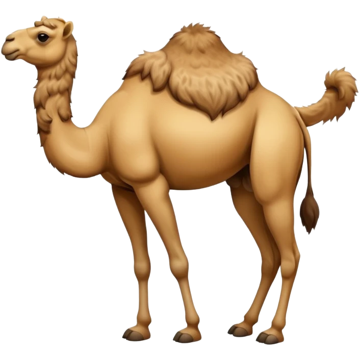 camel with 3 humps on back emoji