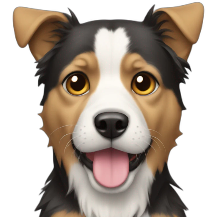 Chat sur chien emoji