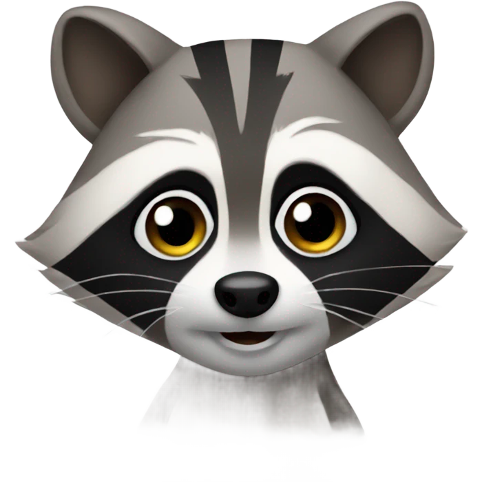 Cute raccoon  emoji