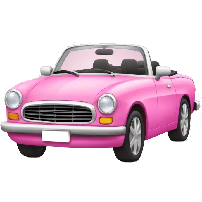 pink convertible  emoji