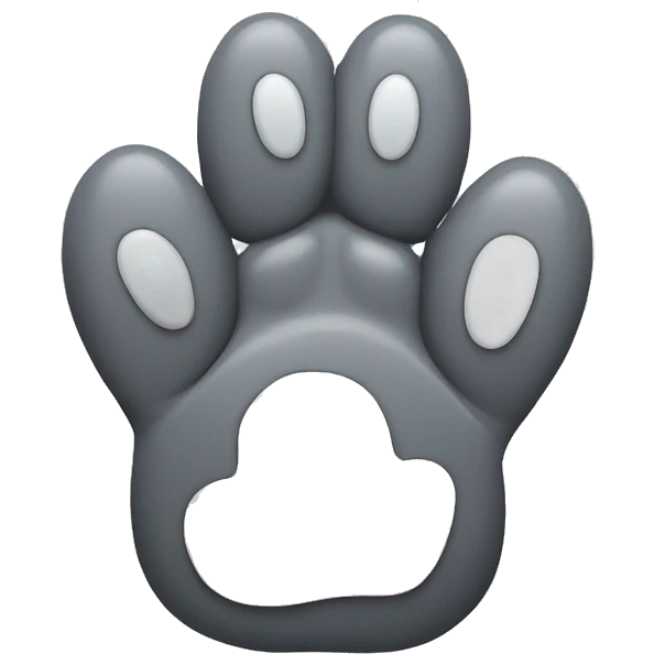 grey paw emoji