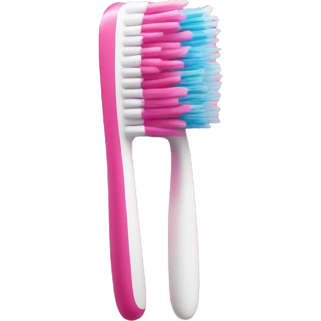 Pink toothbrush emoji
