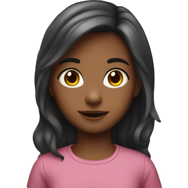brunnete girl Kid emoji