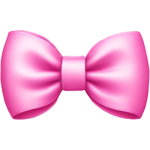 Pink cute bow emoji
