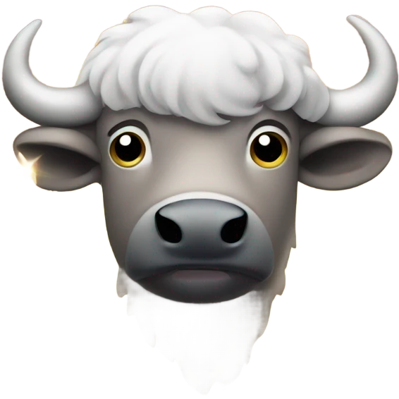 Buffalo with sparkles around it emoji