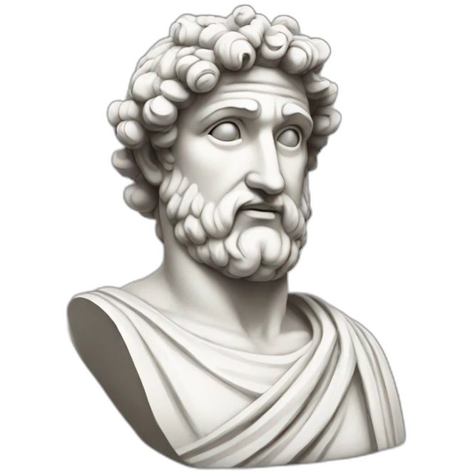 greek statue cartoon style emoji