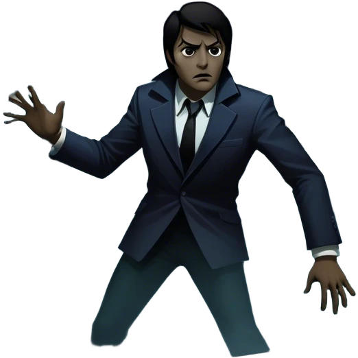 Thriller Movie Icon: A dramatic, intense movie poster-style collage. Dark, moody colors with shadows and high-contrast lighting. Include mysterious elements like an ominous figure, a broken window, and fog. A sense of suspense and tension. Transparent background. emoji
