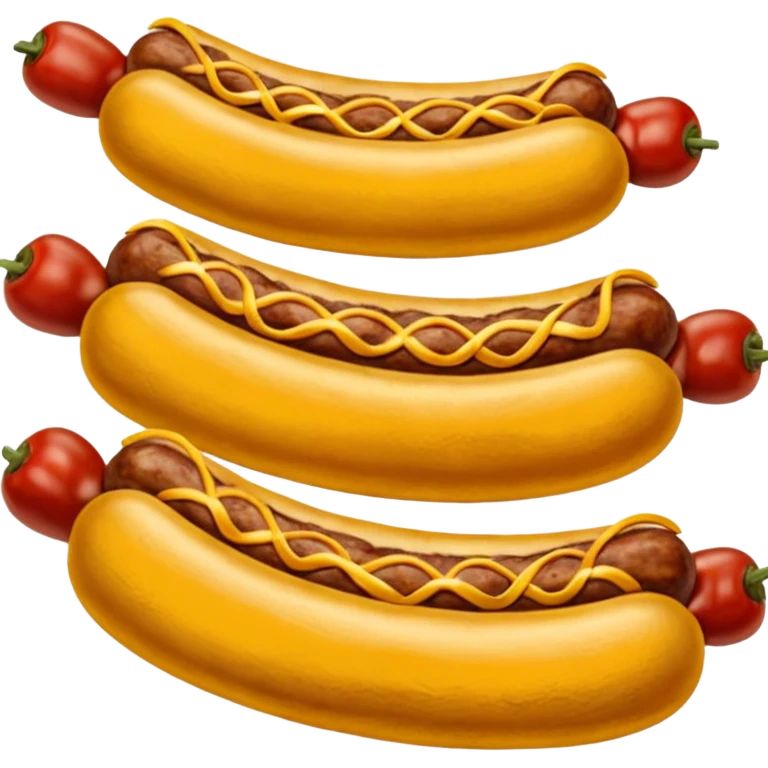 Chorizos hiperrealistas asados emoji