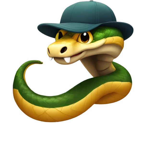 Snake with the snapback emoji