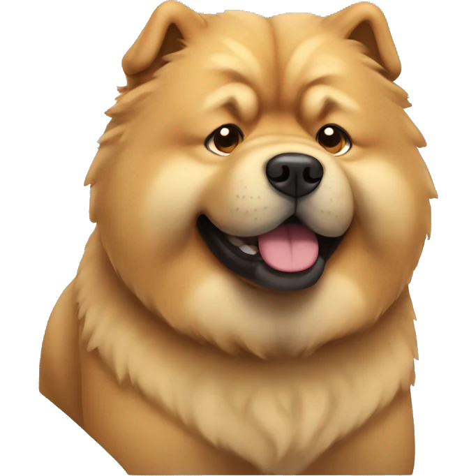 Chow-chow dog emoji