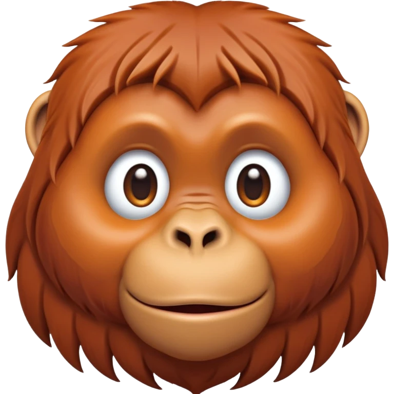 cinematic-cute-orangutan-portrait-emoji,-head-tilted-playfully-and-inquisitively,-with-a-gentle,-expressive-face-accented-by-soft,-flowing-fur-and-round,-sparkling-eyes-brimming-with-warmth,-simplified-yet-irresistibly-adorable-features emoji