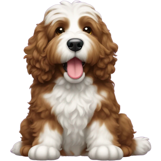 bernedoodle farting emoji