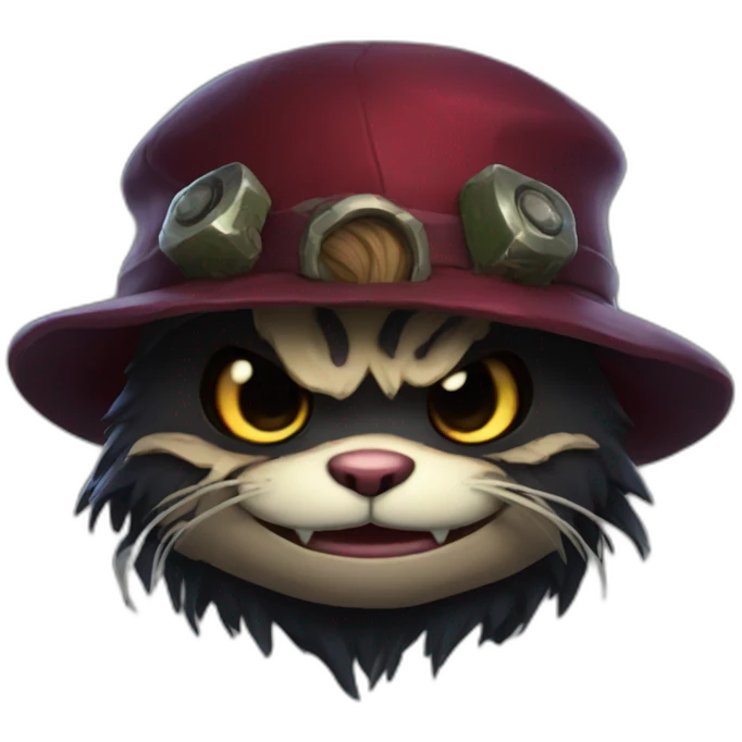 dark creepy teemo emoji