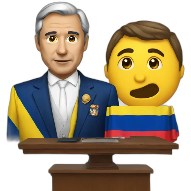 an emoji for colombian president emoji