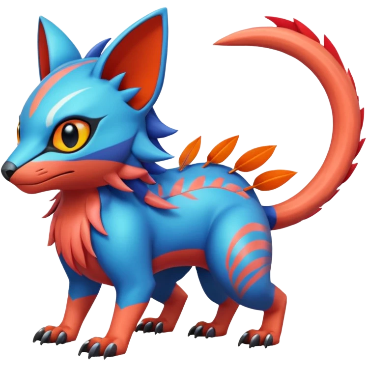  exotic tropical cyber-Sleuth-Litten-Linoone-Noibat-Fakémon-Pokémon-Vernid-creature emoji