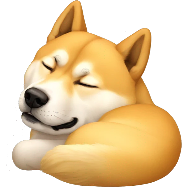 Doge sleeping emoji