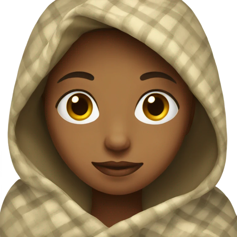 Girl with a blanket  emoji