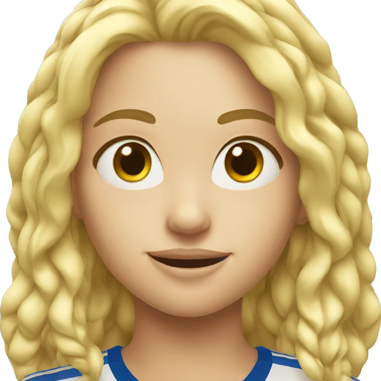 blond soccer girl emoji