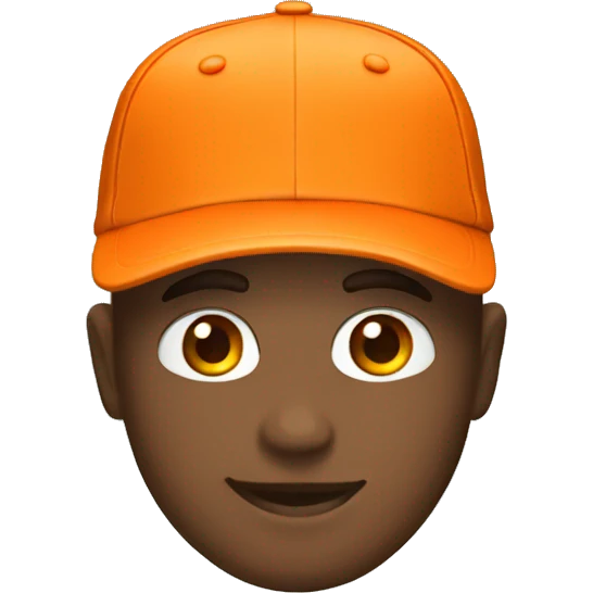 full orange cap emoji