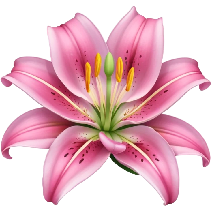 single pink lily emoji