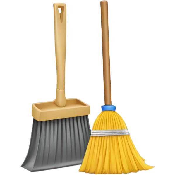 Broom & Dust Pan emoji