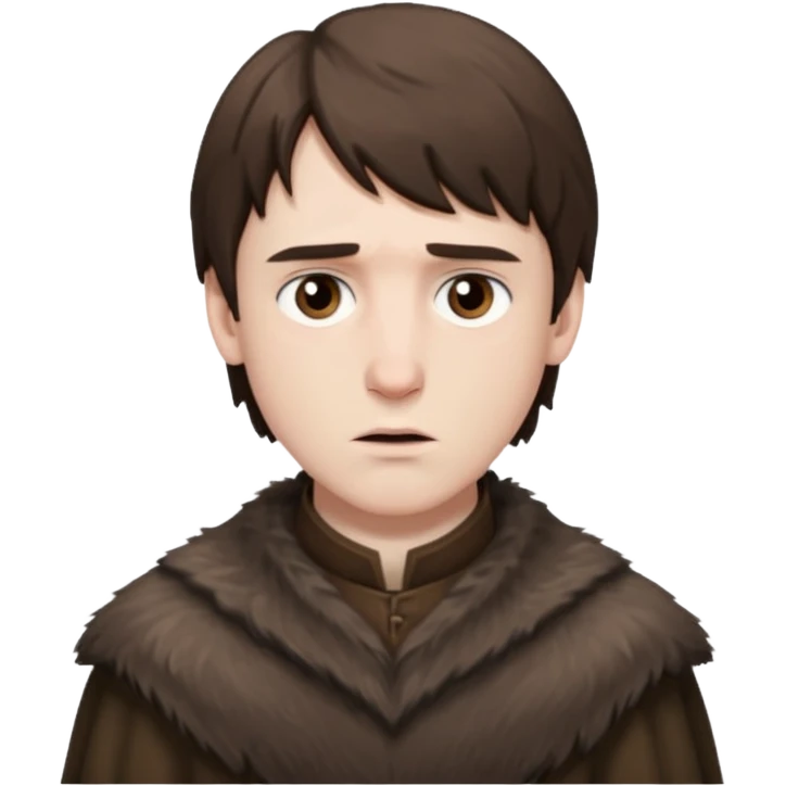 Bran Stark
 from Games of throne character face only front face emoji