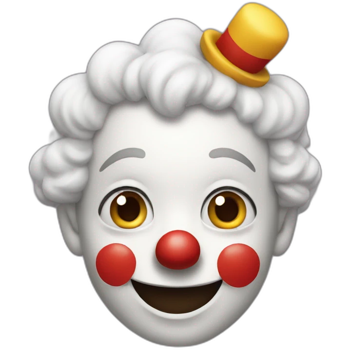 big smile clown emoji
