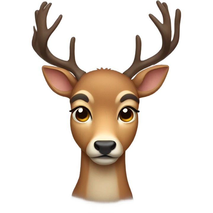 Sad deer emoji