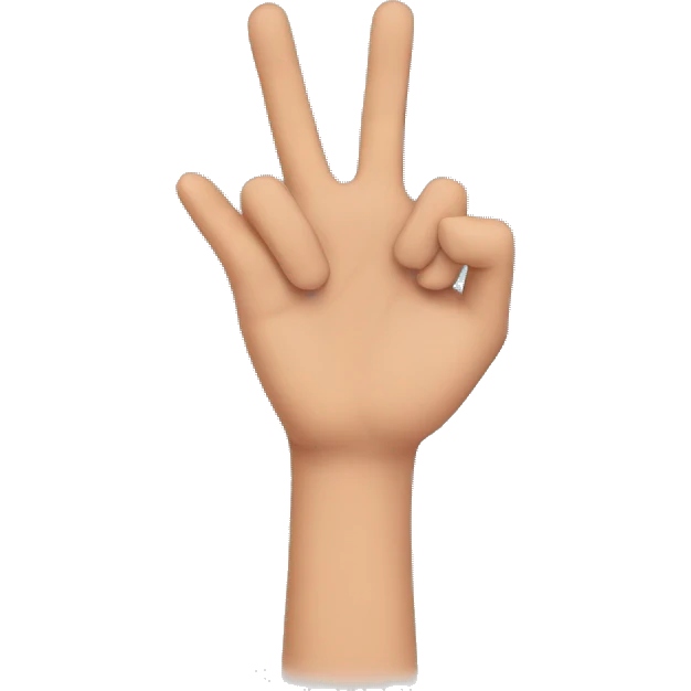 Gen z hand heart emoji