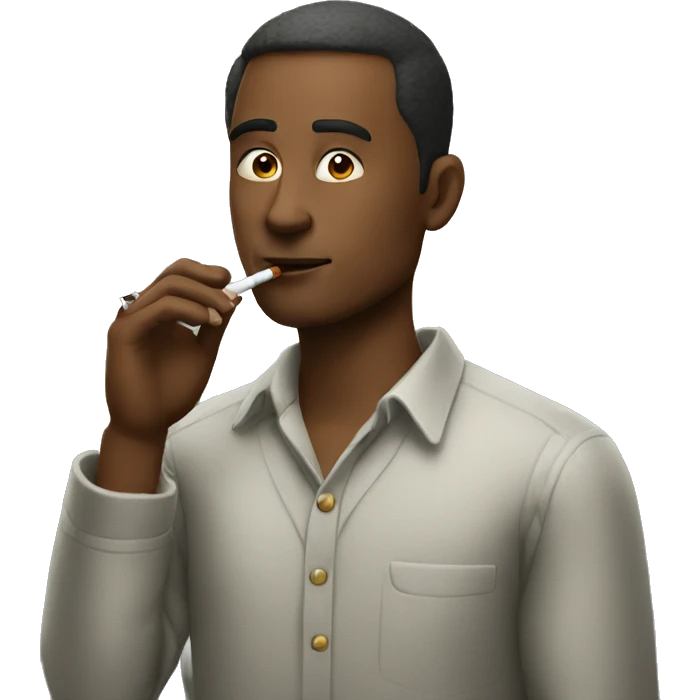 Man smoking emoji