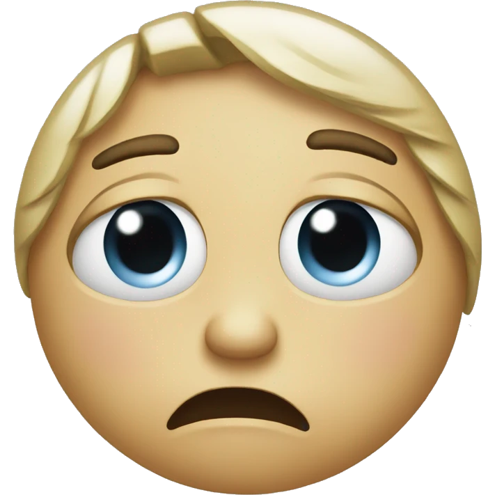 An emoji crying sad tears emoji
