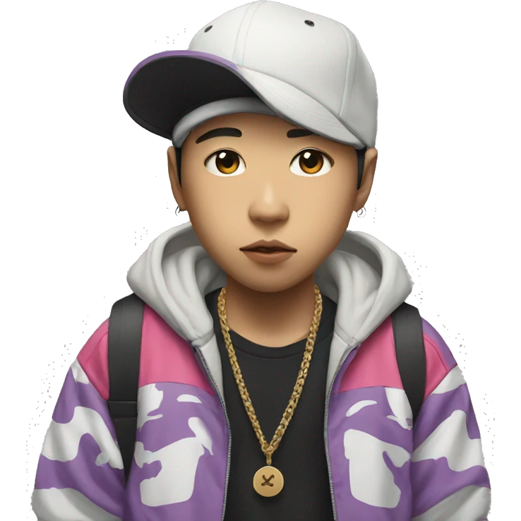 hiphop kid from japan emoji