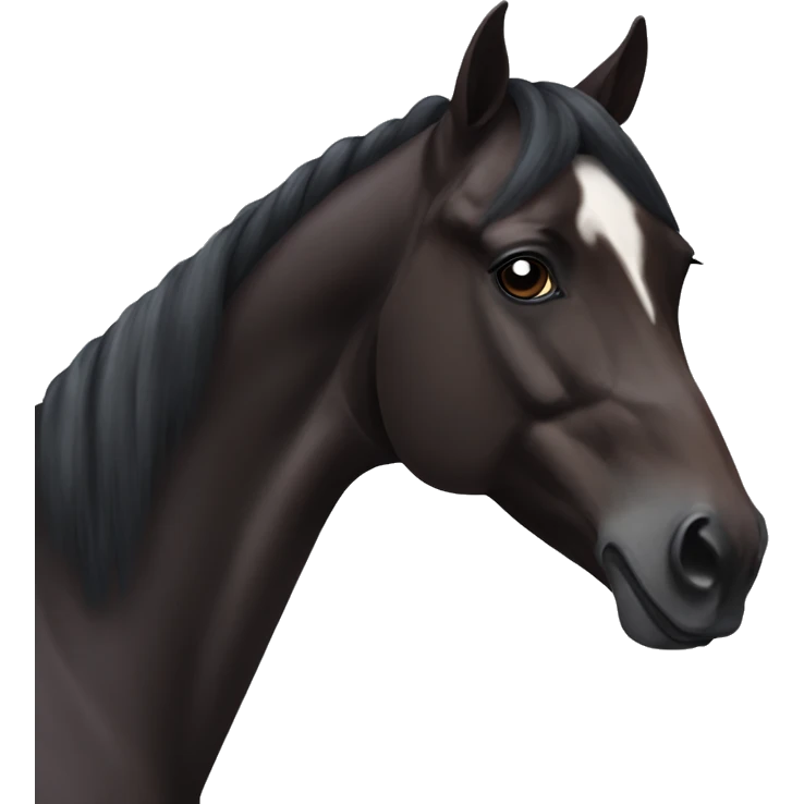 Dark bay Arabian horse  emoji