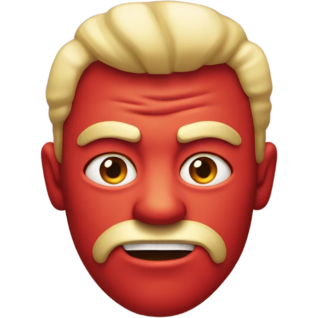 Red Angry face emoji