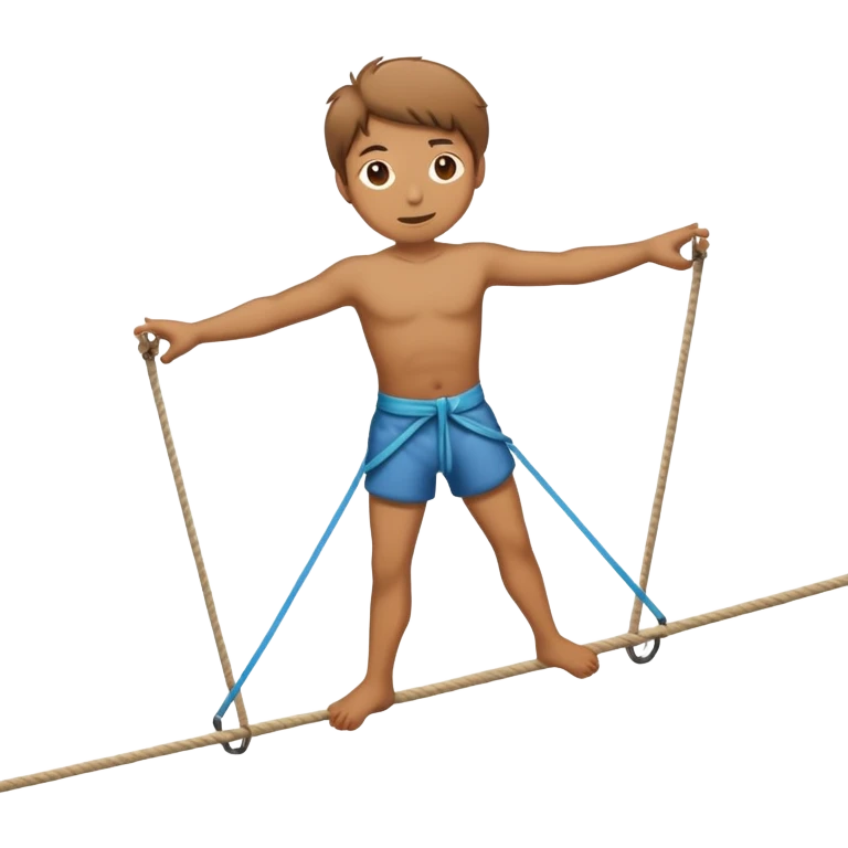 person on tightrope
 emoji