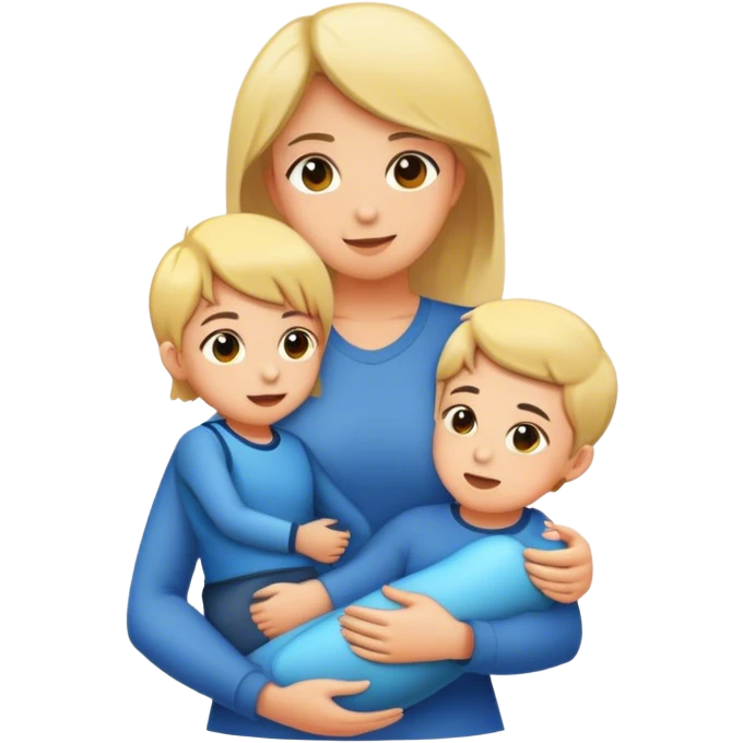 A mommy with a 9 year old kid emoji