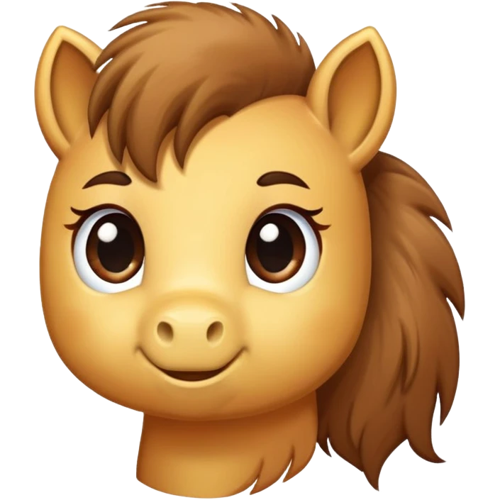 pony being brushed emoji