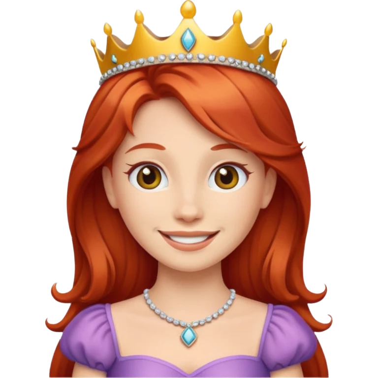 Emoji princesa ruiva emoji