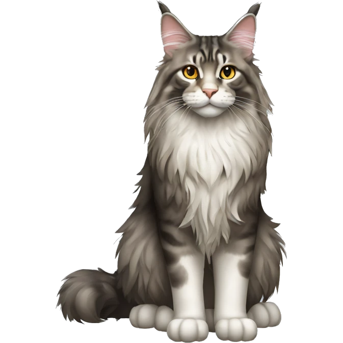 Maine Coon Cat Breed Full Body emoji