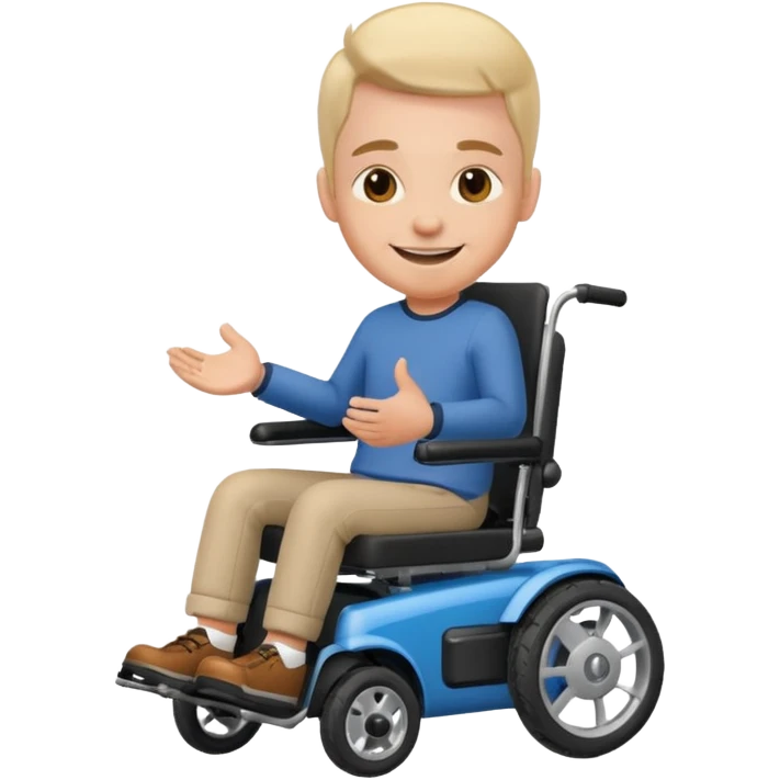 person in motorizeds wheelchair emoji
