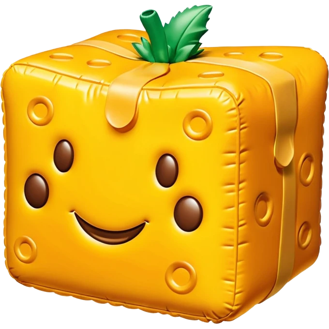 jeff koons inflatable cheddar cheese pinata emoji