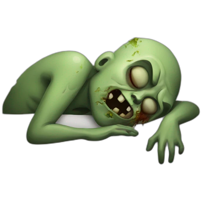 sleeping zombie emoji