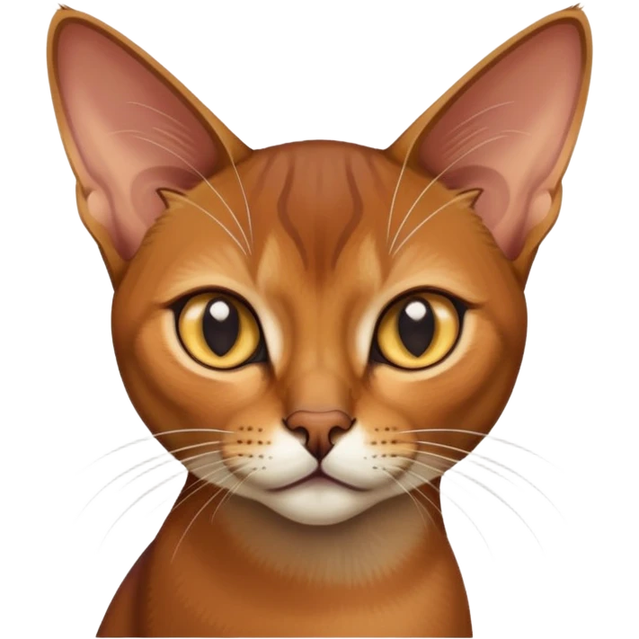 Abyssinian cat emoji
