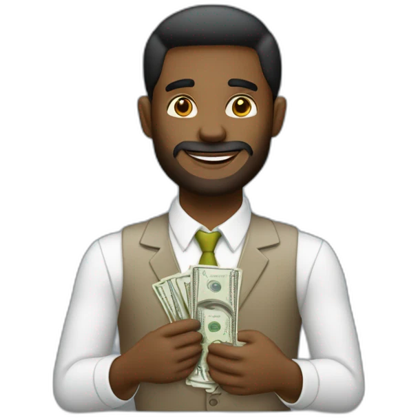 hombre con dinero  emoji
