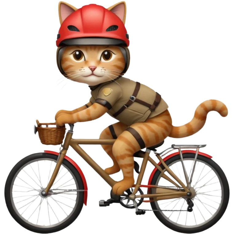 cat cyclist emoji