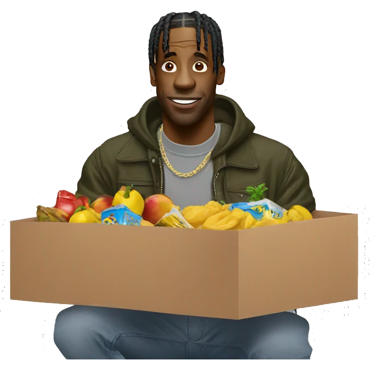 Travis Scott selling something  emoji